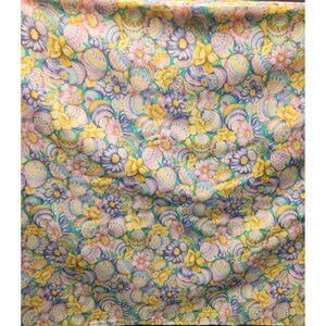 Easter Quilting Fabric Pastel Egg Floral Cotton 3 Yards 45 Inch Wide Spring